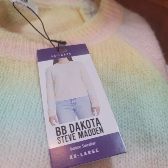 NWT BB Dakota Steve Madden Ombre Sweater Sz.XXL - Picture 3 of 6